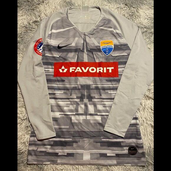 MARIUPOL Goalie/GK MATCH WORN JERSEY 2020/21 Galchuk 1 UPL Ukraine Shakhtar - Picture 1 of 9